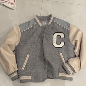 Zara Gray and Cream Jacket